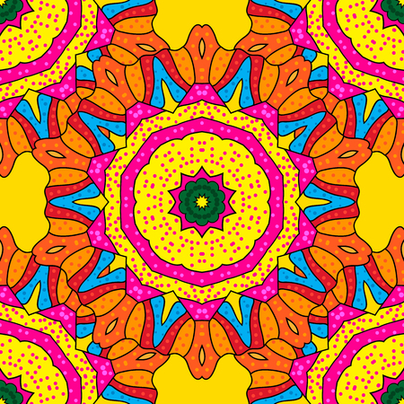Mandalas background. Vector illustration texture. Colorful elements.のイラスト素材