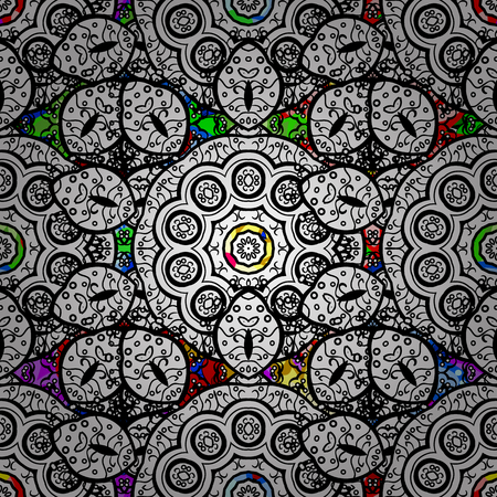 Small colorful flowers. Motley illustration. The elegant the template for fashion prints. Vector cute pattern in small flower. Spring floral background with flowers.のイラスト素材