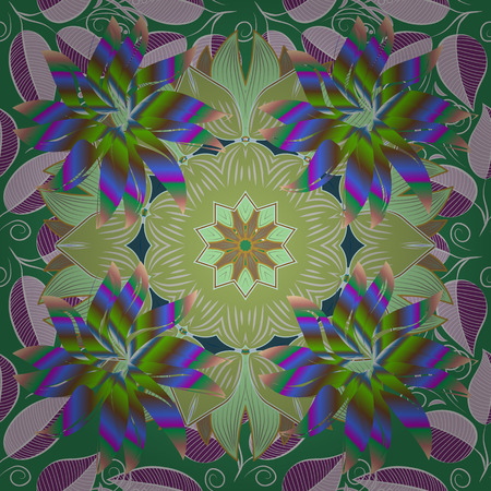 Endless vector texture for romantic design, decoration, greeting cards, posters, wrapping, for textile print and fabric. Floral seamless pattern with bright summer flowers in red colors.のイラスト素材