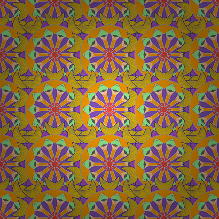 Vector floral pattern for wedding invitations, greeting cards, scrapbooking, print, gift wrap, manufacturing fabric, textile. Elegant seamless pattern with decorative flowers in blue and pink colors.のイラスト素材