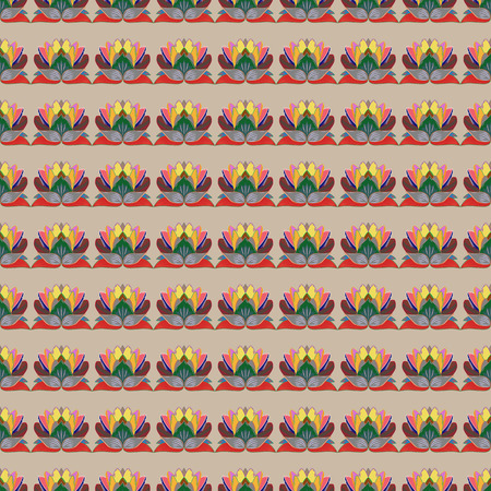 Blooming jungle. Motley vector illustration. Seamless exotic pattern with many blue tropical flowers.のイラスト素材