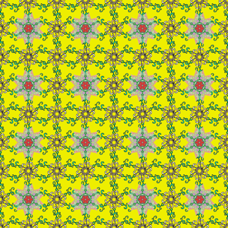 Vector abstract flower background. Pretty floral print with small flowers. Motley seamless pattern.のイラスト素材