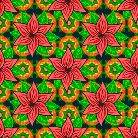 The elegant the template for fashion prints. Small colorful flowers. Spring floral background with flowers. Motley illustration. Vector cute pattern in small flower.のイラスト素材