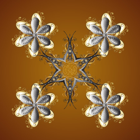 Textile print for bed linen, jacket, package design, fabric and fashion concepts. Snowflakes seamless pattern with watercolor effect. Vector seamless background. Abstract seamless snowflakes design.のイラスト素材