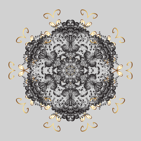 Snowflake isolated on gray background. Snowflake Icon. Snowflake Vector illustration. Vector illustration.のイラスト素材