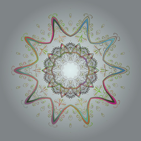 Pattern with snowflakes.vector christmas abstract colorful background with falling snowflake. Vector illustration.のイラスト素材