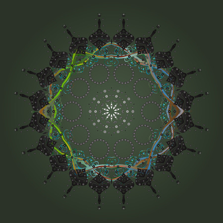 Flat design. Snowflake mosaic icon. Vector illustration. Graphic element decoration. Symbol winter, frozen, Christmas, New Year holiday. Silhouette snow flake sign isolated background.のイラスト素材