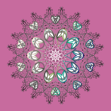 Snowflakes. Background. Vector illustration. Christmas pattern with snowflakes abstract background. Holiday design for Christmas and New Year fashion prints.のイラスト素材
