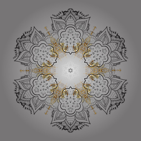 Snowflake Vector illustration. Vector illustration. Snowflake isolated on gray background. Snowflake Icon.のイラスト素材