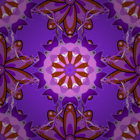 Vector illustration. Simple cute pattern in small-scale flowers. Floral seamless background for textile or book covers, manufacturing, sketchs, print, gift wrap and scrapbooking.のイラスト素材