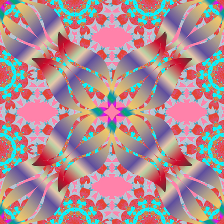 Vector design element. Template for creating, icon, symbol, emblem. Linear trend style. Illustration colored pattern on a neutral, beige and pink colors. Concept unusual abstract luxury decor.のイラスト素材