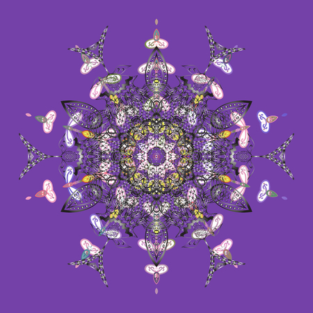 Decorative snowflake icon.のイラスト素材