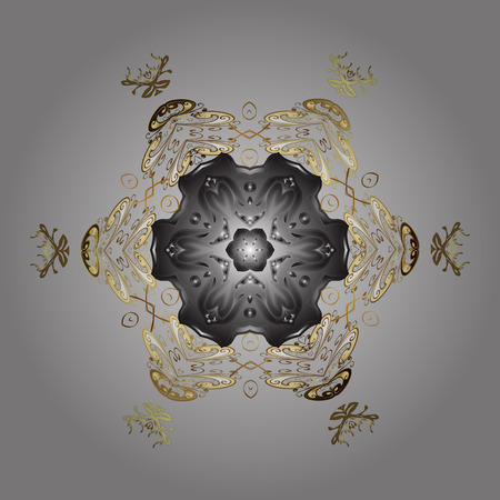 Christmas pattern with snowflakes holiday design prints.のイラスト素材