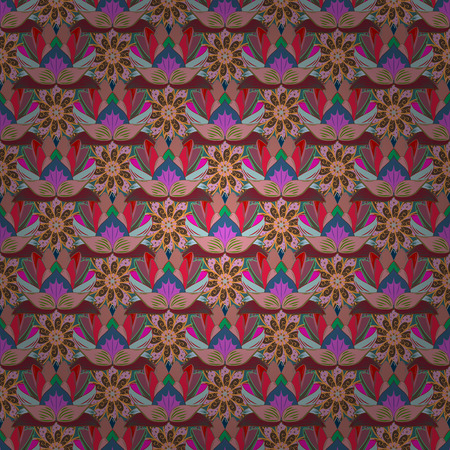 Flowers watercolor seamless pattern. Vector Stylish fabric pattern.のイラスト素材