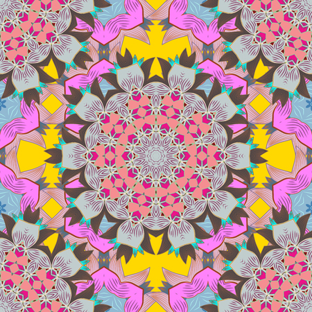 For Merry Christmas, Happy New Year products. Seamless pattern with vector on a gray, pink and brown colors. For wrap, wallpapers, backgrounds and scrapbooks.のイラスト素材