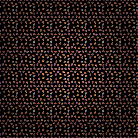 For food poster design. Seamless with cupcake on black, pink, orange, neutral and white Background. Vector illustration. Wrapping paper.のイラスト素材