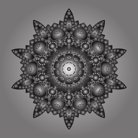 Vector illustration. Snowflake Icon. Vector illustration. Snowflake isolated on golden colors.のイラスト素材