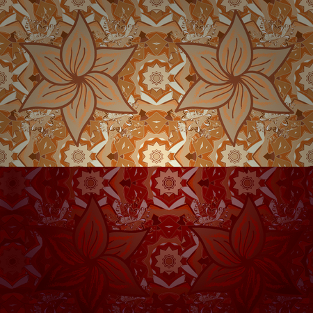 Beautiful watercolor Bouquet of summer flowers seamless pattern.のイラスト素材