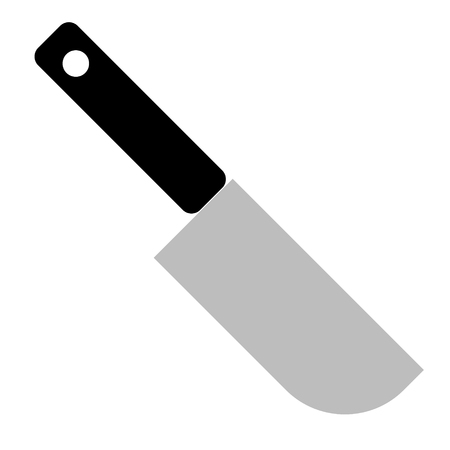 knife color illustration. Icon, graphic symbol, part of image design , fruits and kitchen related itemsのイラスト素材