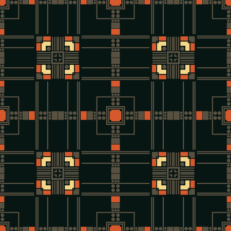 Artificially generated square seamless pattern, abstract colorful background, texture. seamless pattern, abstract colorful background, texture.のイラスト素材