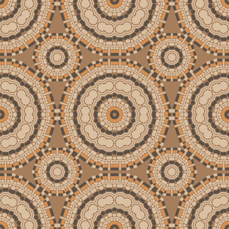 Circular biomorphic feel seamless pattern, abstract colorful background, texture. seamless pattern, abstract colorful background, texture.のイラスト素材