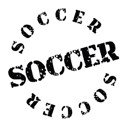 soccer stamp on white background Sticker labelのイラスト素材