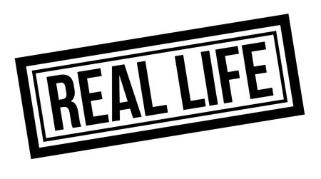 Real life typographic stampのイラスト素材