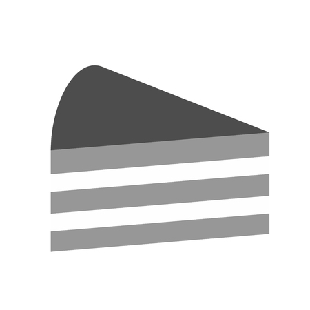 Piece of cake simple art geometric illustrationのイラスト素材