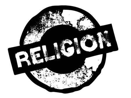 religion stamp on whiteのイラスト素材