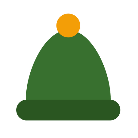 winter hat flat illustration. Outdoor recreation series.のイラスト素材