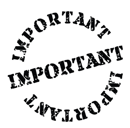 Important stamp on white background . Label stickerのイラスト素材