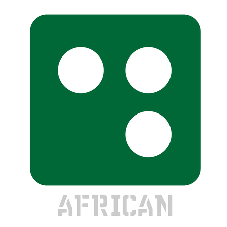 African concept icon on whiteのイラスト素材