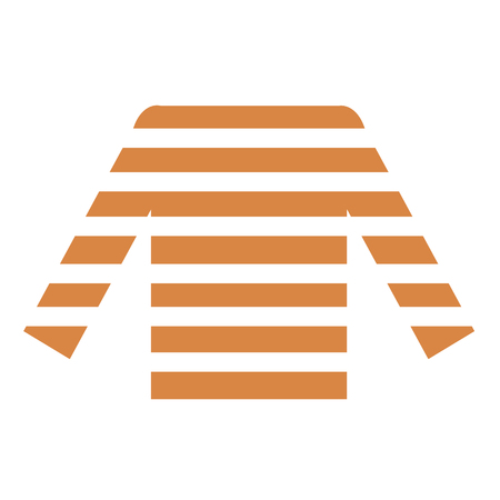 Orange blouse flat illustration. Home, travel and lifestyle series.のイラスト素材