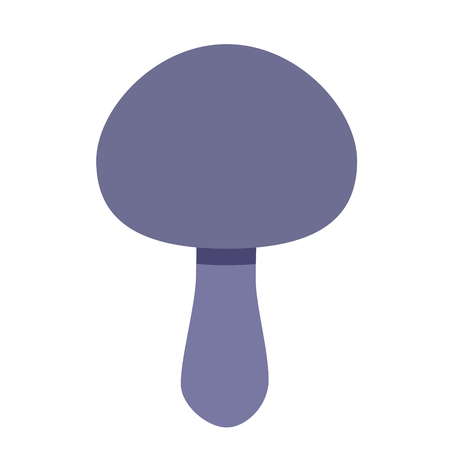 mushroom flat illustration Wild life plants and animals seriesのイラスト素材