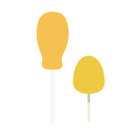 mushroom flat illustration Wild life plants and animals seriesのイラスト素材