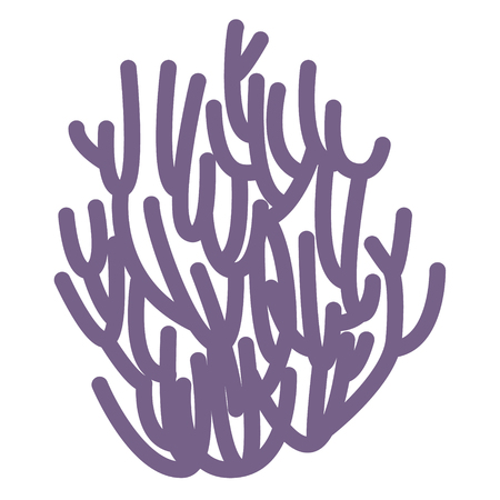 mushroom flat illustration Wild life plants and animals seriesのイラスト素材
