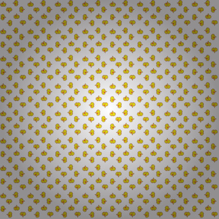 Vector illustration. Valentines day background on white, yellow and brown colors. Love design with different elements. Seamless Interesting typography.のイラスト素材