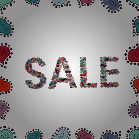 abstract colourful pictures nice beautiful and cute compositionのイラスト素材