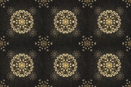 Wallpaper baroque, damask. Raster background. Graphic modern pattern. Pattern floral pattern.