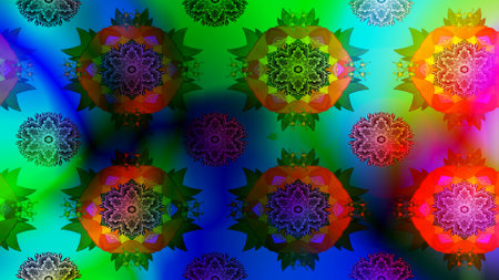 Exquisite pattern of watercolor sketches of the flower. Watercolor pano pattern bouquet of flowers....