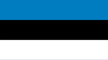 background with colorful flag. The flag of Estonia.の写真素材
