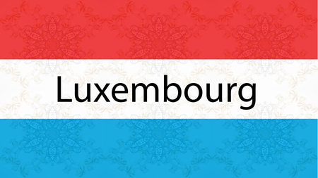 background with colorful flag. The flag of Luxembourg.の写真素材