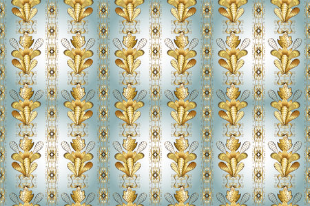 Patterns on gray, brown and neutral colors. Seamless vintage elements for design, application of...