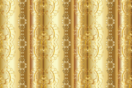 Seamless damask pattern background for wallpaper design in the style of Baroque. Ornate decoration....