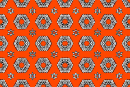 Elegant decorative ornament for fashion print, scrapbook, wrapping paper, wallpaper. Cute flowers on...