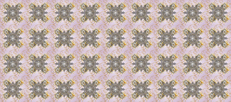 Floral ornament brocade textile pattern, glass, metal with floral pattern on neutral, gray and beige...