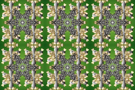 Decorative symmetry arabesque. Good for greeting card for birthday, invitation or banner. Raster...