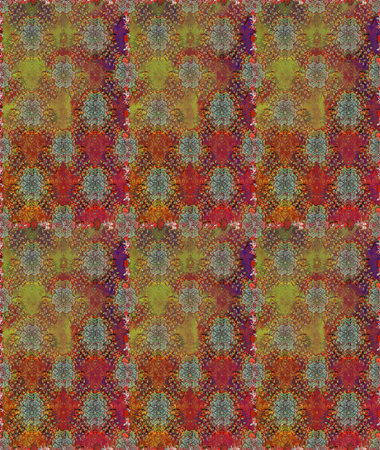 3d flowers, seamless. Raster illustration. On brown and neutral colors.