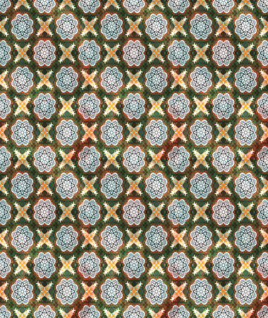 Floral pattern with flowers and leaves. Cute pattern with small flowers. Raster illustration.