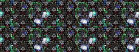 Color Spring Theme sketch pattern Background. Flat Flower Elements Design Raster illustration....